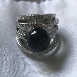 Black Pearl Statement Ring